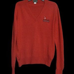 IZOD Johnnie Walker International Hole in One Golf red Sweater Size M Medium